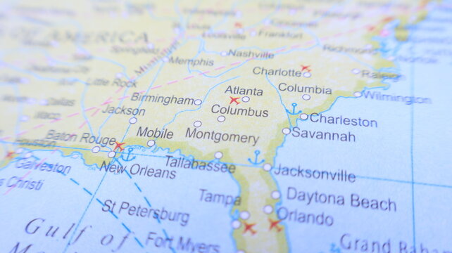 Southeastern United States Map - Travel, Geography, and Destinations