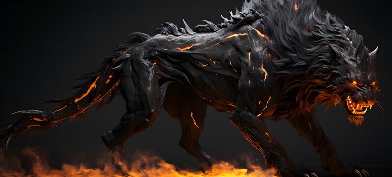fenrir ifrit humanidad full body. Generative AI