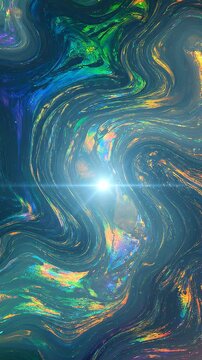 Iridescent Opal Gemstone Abstract Vertical Background