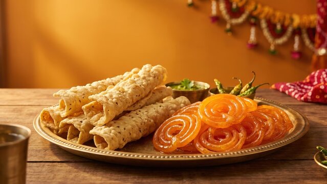 Premium Fafda and Jalebi Cinematic Food Photography