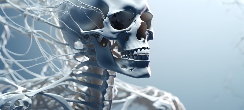 skeleton humanidad full body. Generative AI