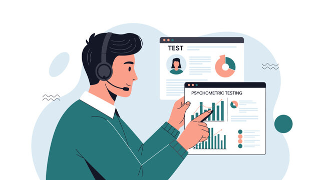 Psychometric Testing Analysis: Business Professional with Headset Reviews Data