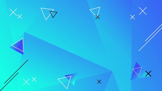 Cartoon geometric graphic animation background