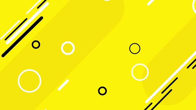 Cartoon geometric graphic animation background