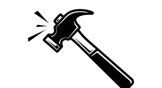 Hammer tool for pounding nails strongly.