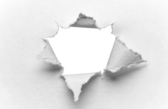 Paper sheet with hole at center free space for text for design element