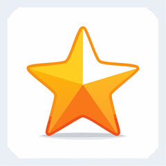 Obraz premium Golden Star Icon