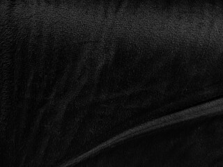 Black Velvet Fabric Texture Background © Windri