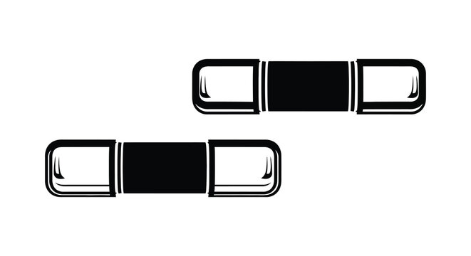 belt buckles with rectangular plates black silhouette on white background
