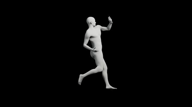 Mannequin reaching out in confident pose