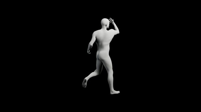 360 Turntable Rotation of a Confident Figure Model