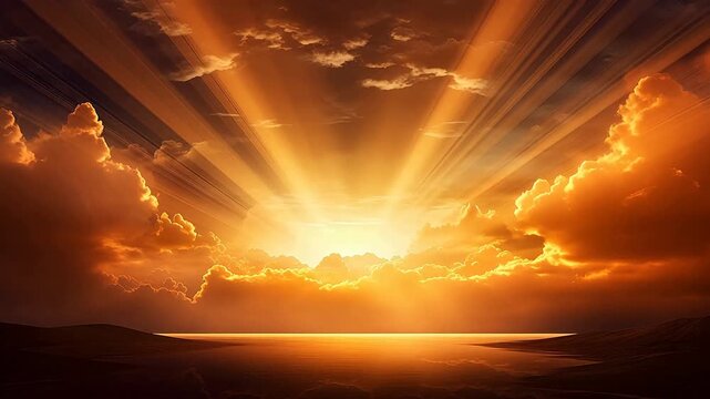 Digital sunshine sky light landscape abstract background
