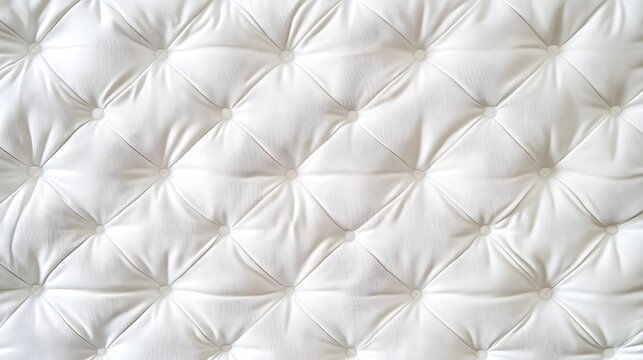 Seamless white diamond tufted padded panel texture