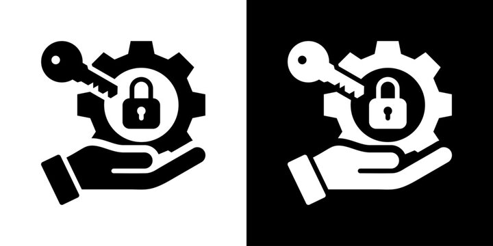 Access Control Icon Set Vector Collection Isolated In Black And White