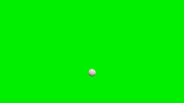 3d cracked bone period punctuation mark animation on green screen background
