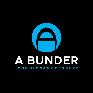 A letter circle logo vector image