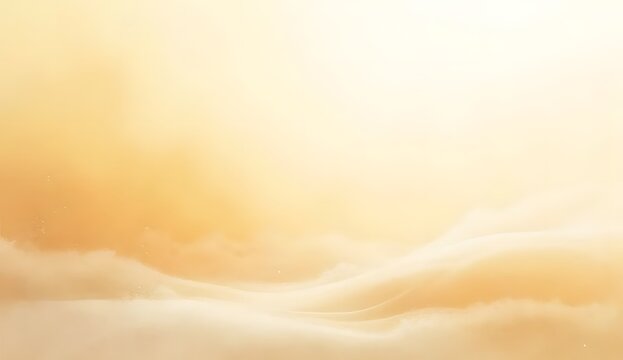 Clouds with Soft Yellow and White Gradient Background for a Serene and Calming Atmosphere in Digital Art and Design Projects