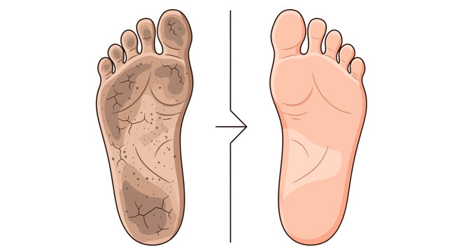 Dirty Foot vs Clean Foot Comparison