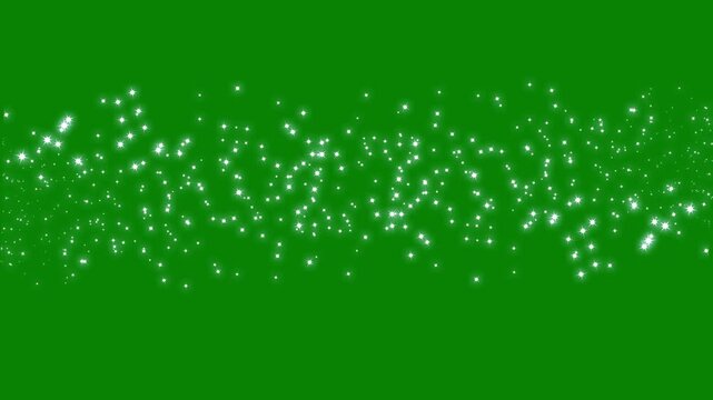 Magic light stars motion trail effect, white glowing fairy sparkle line burst, Glowing 2D star sparkle animation, doodle cartoon twinkling stars with glitter fast trail burst effect on green screen.4k