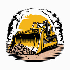 Bulldozer Construction Equipment Heavy Machinery. © Adi