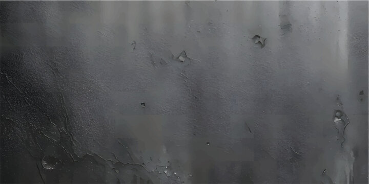 A dark grunge background with a textured black stone wall pattern and old grey vintage paper surface for a blank backdrop design
