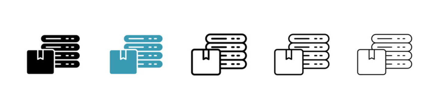 Master data icon in flat style. Basic vector symbol illustration