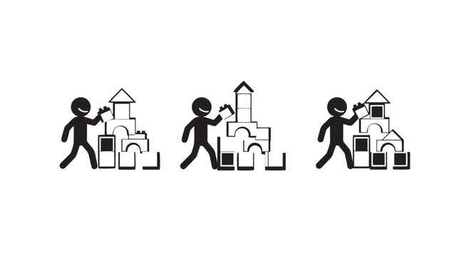 Progressive growth stages in business success illustration.