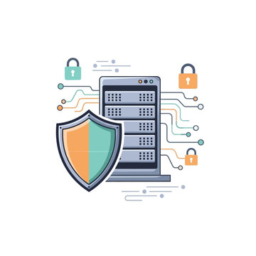 Secure Server Data Protection Shield Network Technology