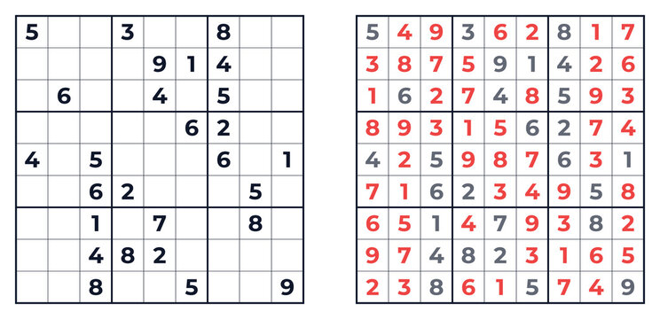 Advanced Sudoku Brain Teaser with Solution
