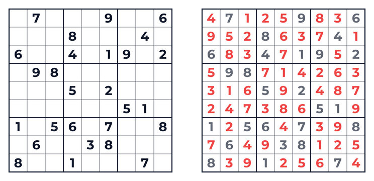 Classic Sudoku Puzzle Hard Difficulty with Answers