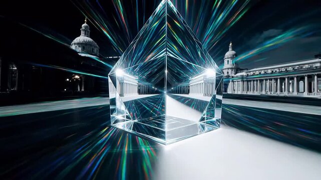 Dual Paths of Light: Prism-Split Scene Projection