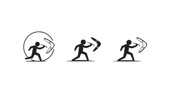 Ancient Athletic Figures Practicing Discus Throwing Techniques.