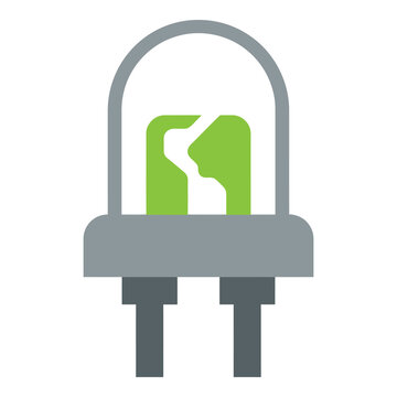 Green credit card chip on a gray electronic lock icon icon