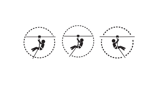 Sequential Illustrations of Archer in Target Practice Process.