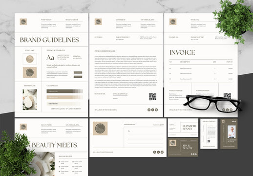 Beige Black Spa And Beauty Brand Guidelines