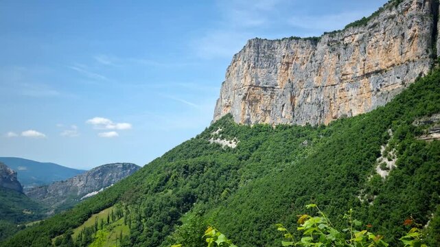 Cliff of the Vercors massif in eastern France