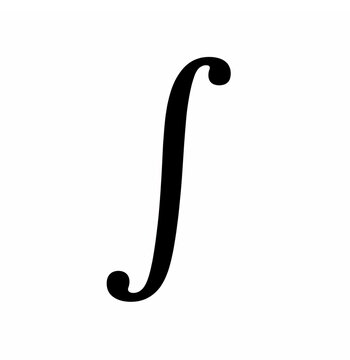 Integral Symbol | calculus mathematical notation educational icon