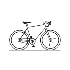 Fototapeta premium Adobe Illustrator Artwork : Bicycle transport vector icon, modern eco mobility style 