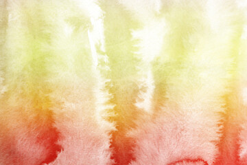 Fototapeta premium Vibrant Watercolor Abstract Art with Soft Blended Red Yellow and White Colors Isolated on Transparent Background