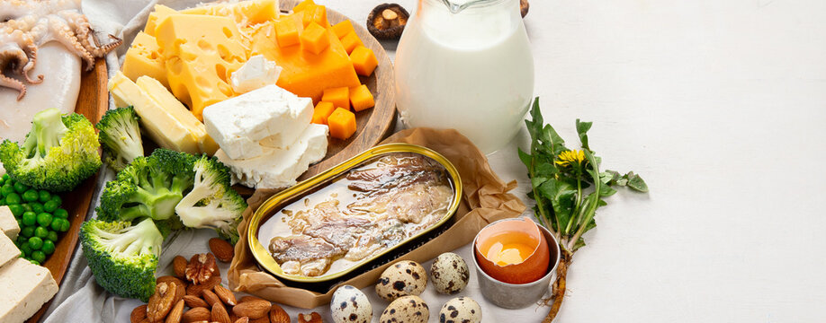 Products containing vitamin D.