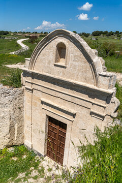 The Madonna delle Vergini cave church in Matera Town of Italy