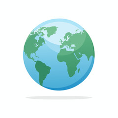 Fototapeta premium Stylized illustration of planet Earth