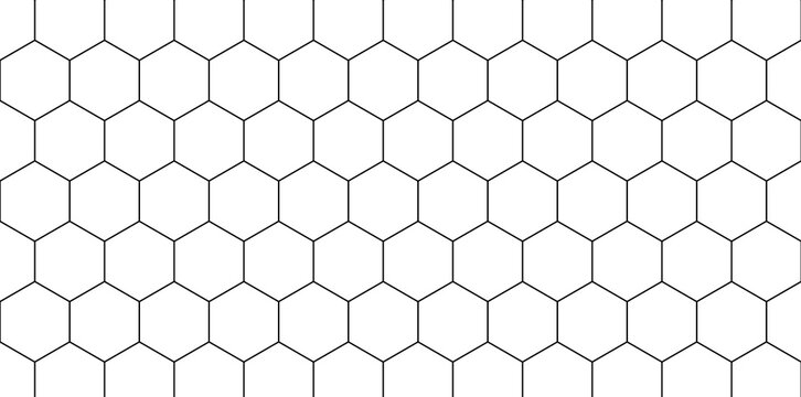 Hexagon grid pattern geometric tessellation design illustration