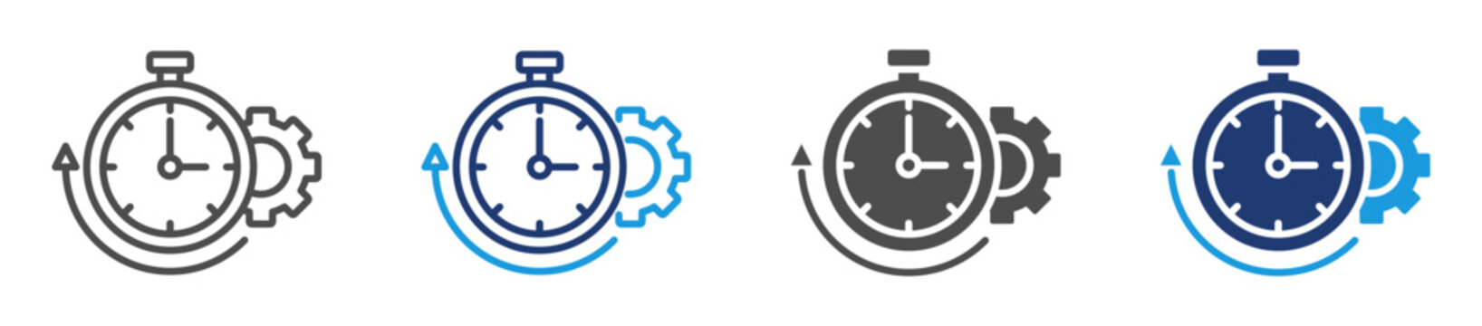 work load multiple style icon set