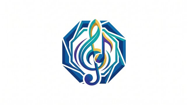 Musical note logo