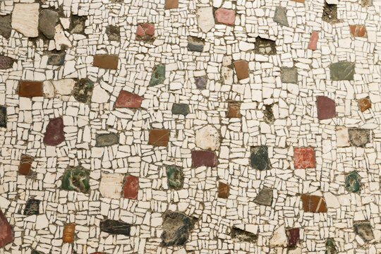 seamless ancient roman floor mosaic tiles in Pompeii