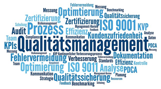 Quality Management Word Cloud German healthcare system
