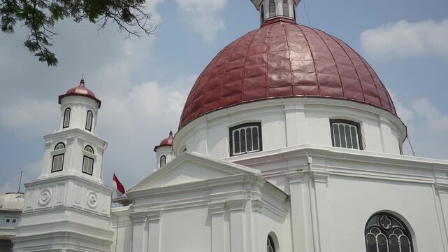 Blenduk Church colonial architecture in Semarang Kota Lama Indonesia