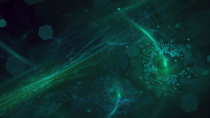 3d rendering illustration of Abstract cosmic Space nebula background © BetiBup33