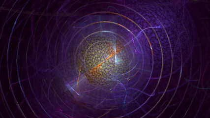 3d rendering illustration of Abstract cosmic Space nebula background © BetiBup33